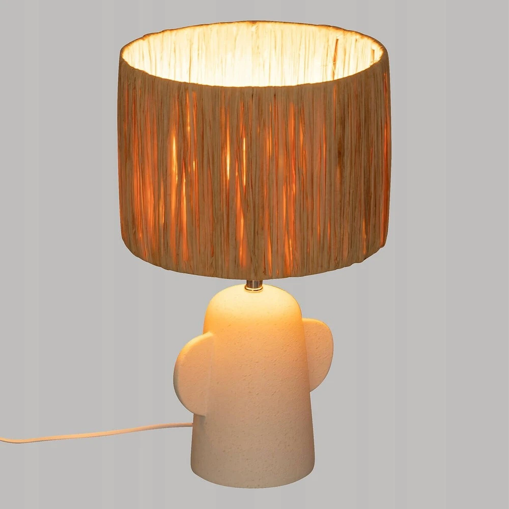 Atmosphera Keraminė stalinė lempa su atspalviu RAIA, 42 cm