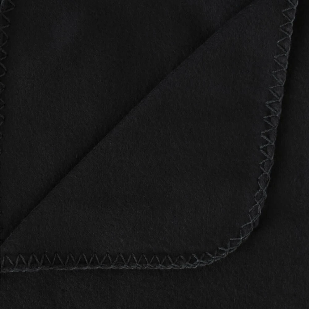 Atmosphera Fleece Minkšta juoda vilna antklodė, užvalkalas ant lovos, pledas ant lovos, pledas ant sofos, lovatiesė, antklodė, juoda antklodė, lovatiesė