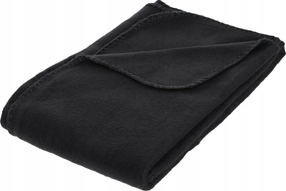 Atmosphera Fleece Minkšta juoda vilna antklodė, užvalkalas ant lovos, pledas ant lovos, pledas ant sofos, lovatiesė, antklodė, juoda antklodė, lovatiesė