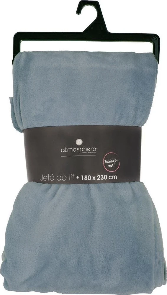 Atmosphera Fleece Vilnos antklodė UNI 180 x 230 cm, mėlyna spalva