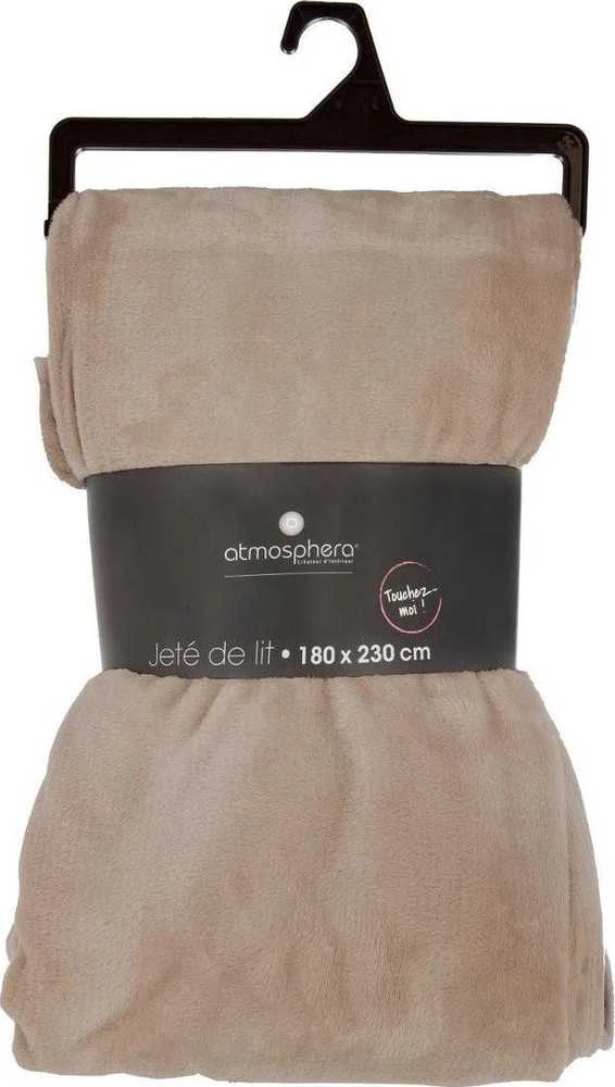 Atmosphera Fleece antklodė UNI 180 x 230 cm, smėlio spalvos
