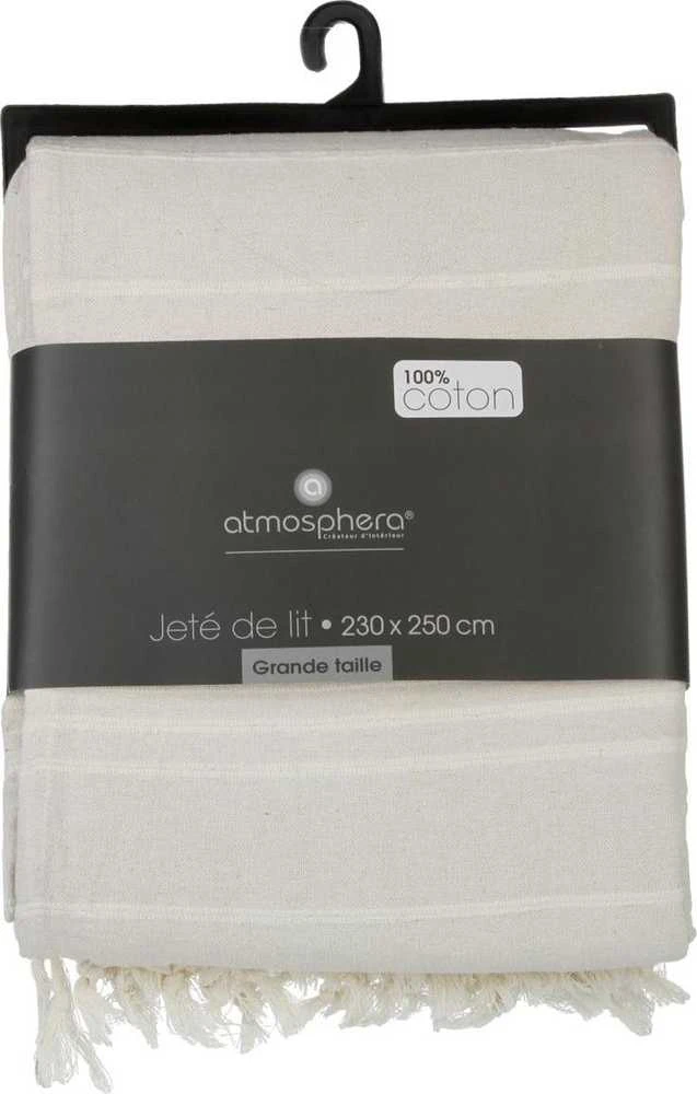 Atmosphera Cotton Dramblio kaulo spalvos medvilninė lovatiesė, tinkanti miegamajai sofai 230x250 cm