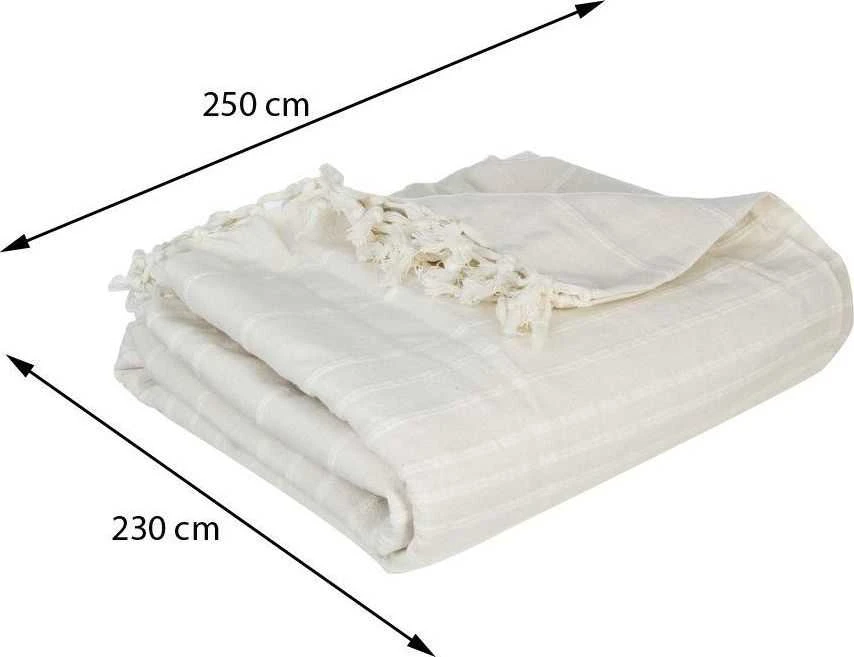 Atmosphera Cotton Dramblio kaulo spalvos medvilninė lovatiesė, tinkanti miegamajai sofai 230x250 cm