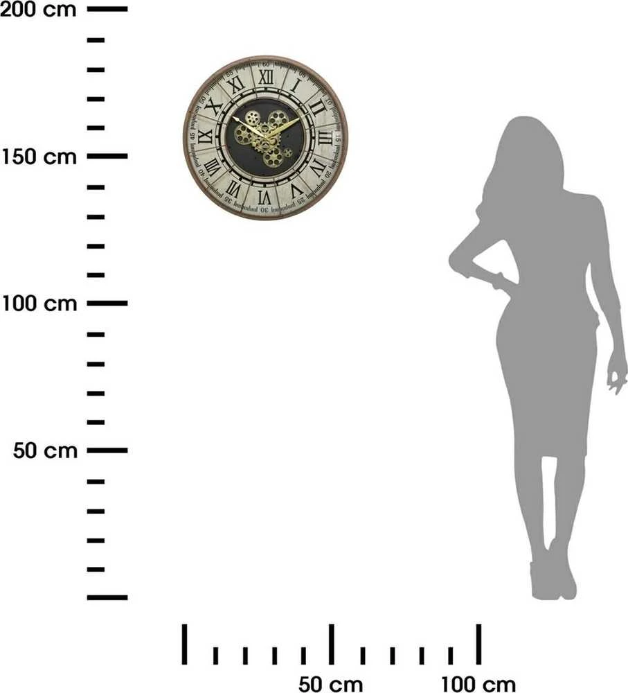 Atmosphera Sieninis laikrodis STELLA, Ø 57 cm, su romėniškais skaitmenimis