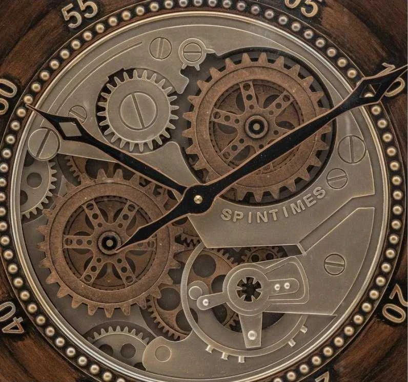 Atmosphera Retro stiliaus laikrodis su matomu YONI mechanizmu, Ø 59 cm