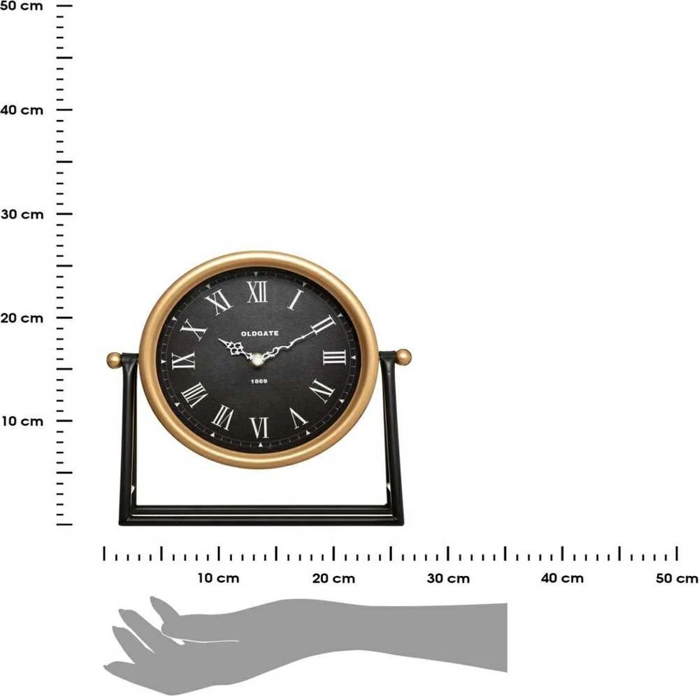 Atmosphera Stovimas laikrodis LUCA komodai, Ø 21 cm, juodas