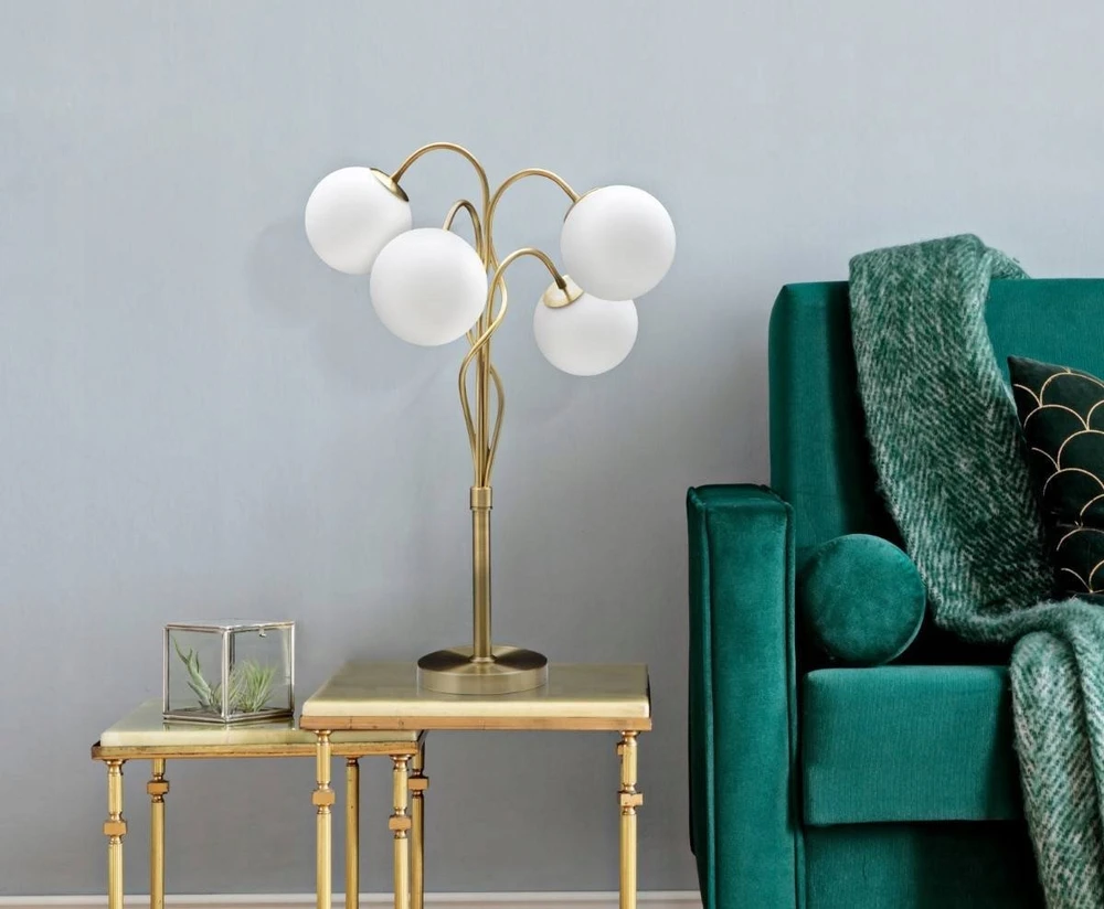 Atmosphera Lampa biurkowa su 4 kulami GLAMY, aukštis 74 cm