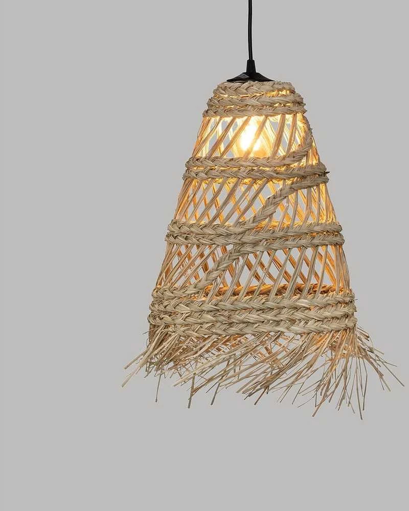 Atmosphera Boho pakabinamas šviestuvas iš LAHYS šiaudų, Ø 28 cm