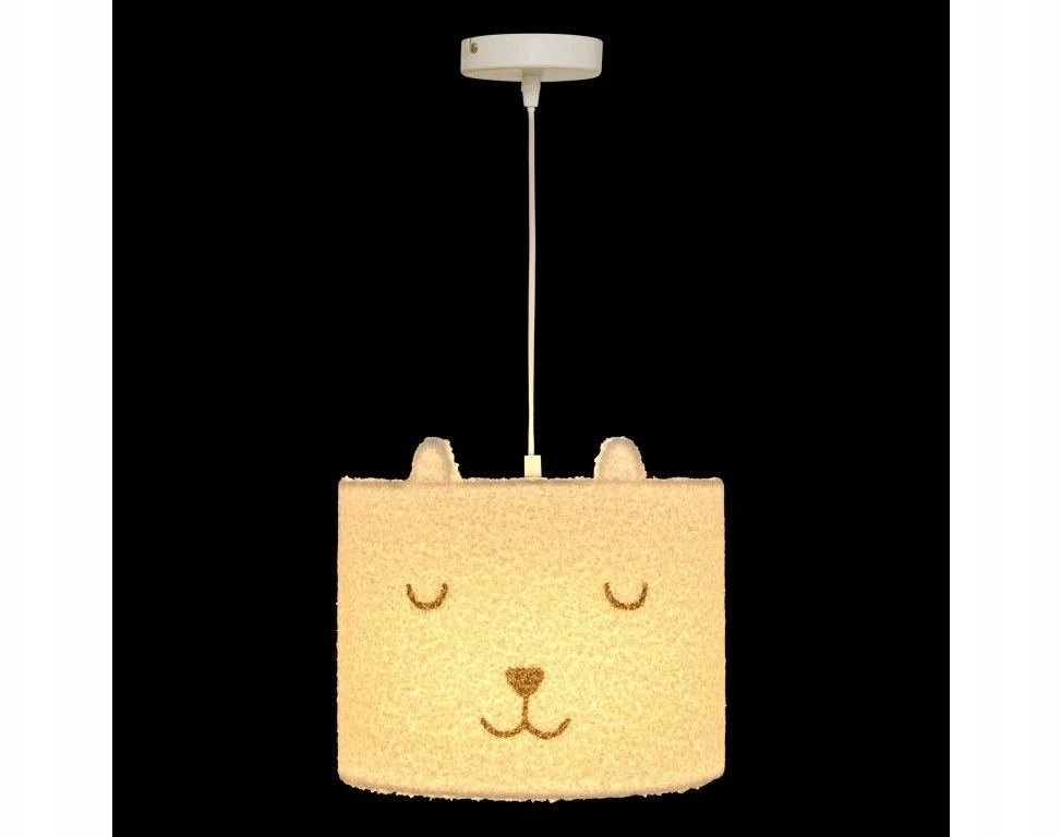Atmosphera Lamp Lubinis šviestuvas vaikų kambariui TOXEY, meškiukas su ausytėmis, Ø 28 cm
