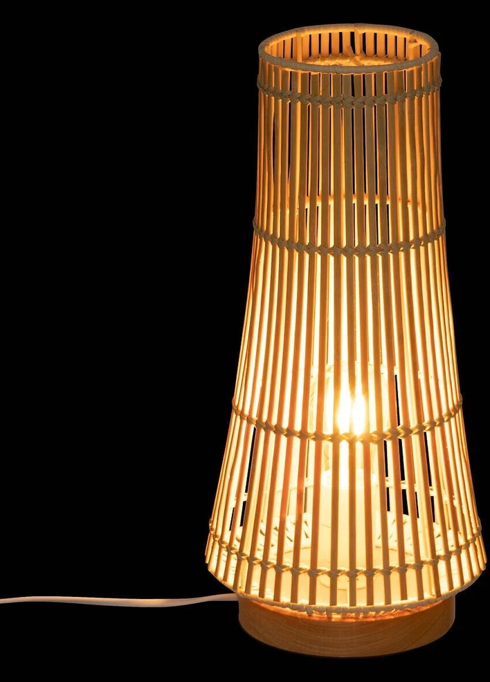 Atmosphera MAHE bambukinė stalinė lempa, 38 cm