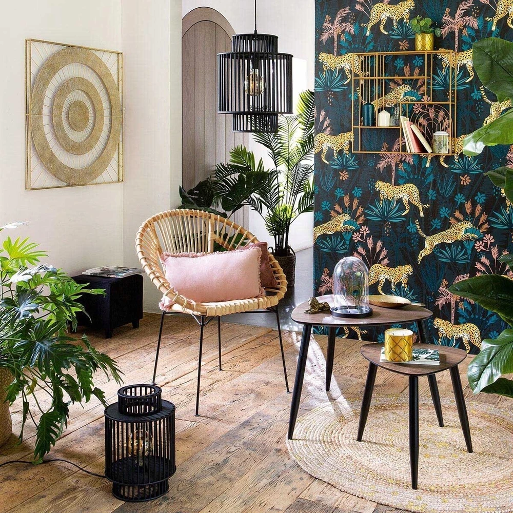 Atmosphera Lamp Lubinis šviestuvas CAMPAGNE, bambukas, Ø 28 cm
