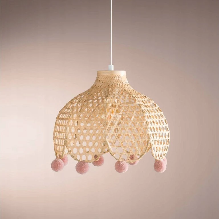 Atmosphera Lamp Lubinis šviestuvas CAMPAGNE, bambukas, Ø 28 cm