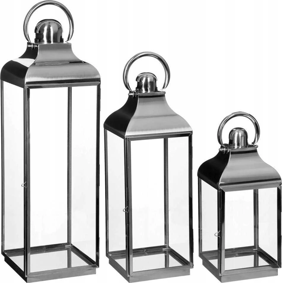 Atmosphera Dekoratyvinis žibintas, žibintas, žvakidė, metalinis, 3 vnt