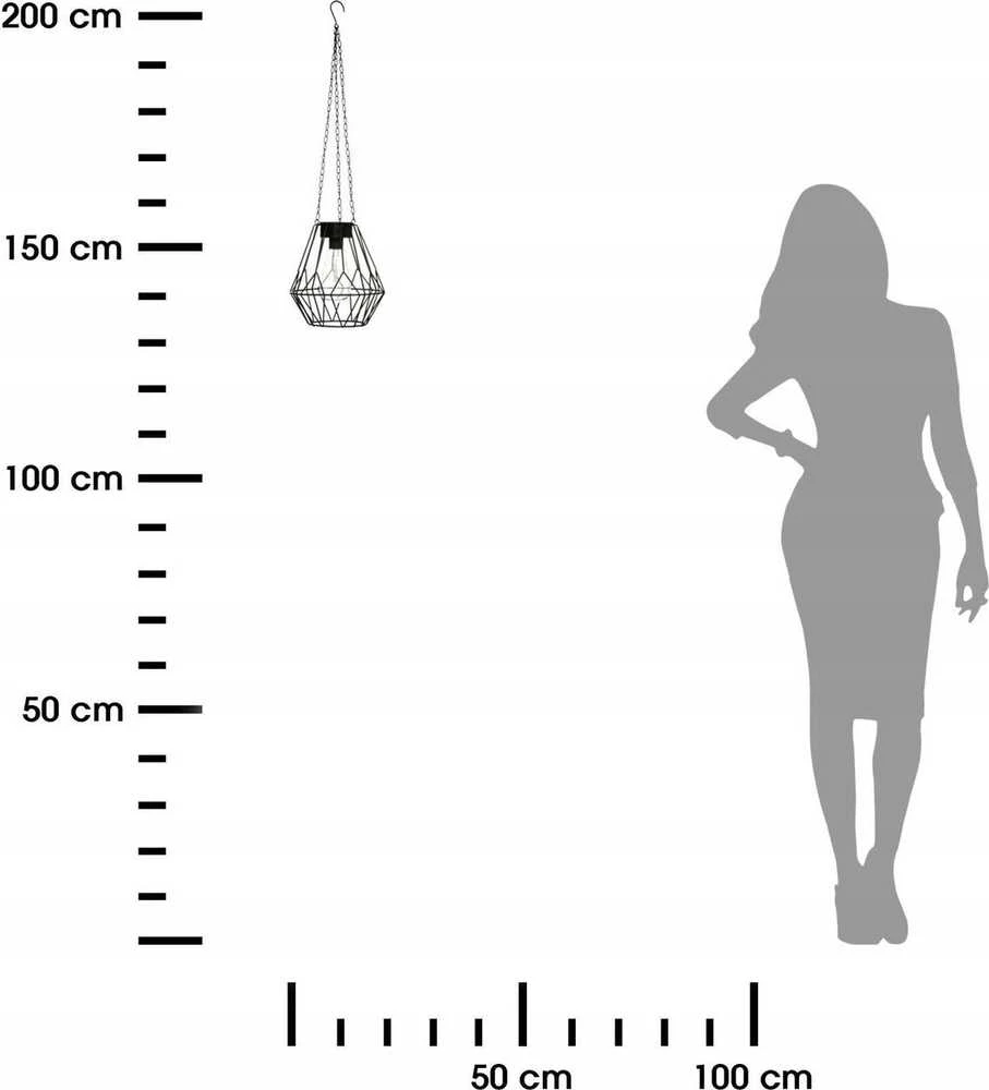 Atmosphera Sodo saulės lempa FLAVE, AUKŠTAS 60 cm, pakabinama