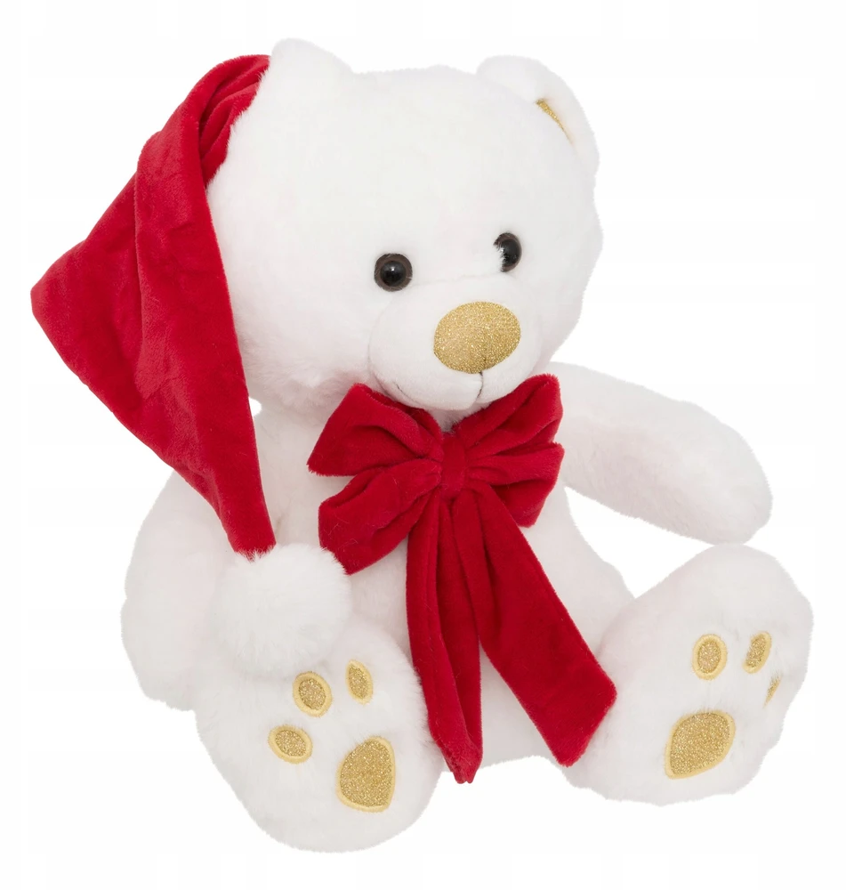Atmosphera Bear Meškiukas su Kalėdų Senelio kepure, 25 cm