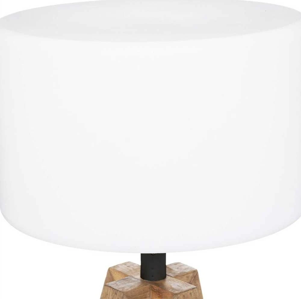 Atmosphera Lamp Matia terasinis šviestuvas, akacijos medžio rėmas, aukštis 58 cm