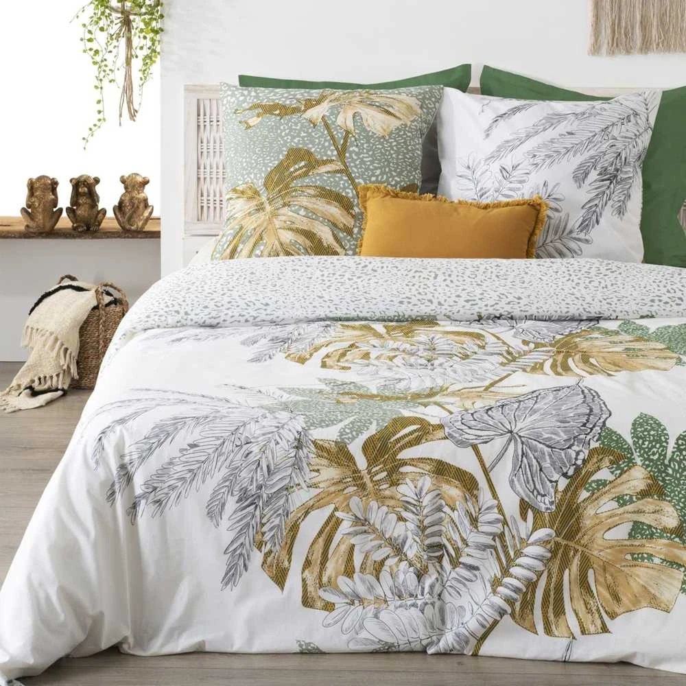 Atmosphera Cotton Medvilninis patalynės komplektas 2 asmenims MONSTERA, 240x220 cm