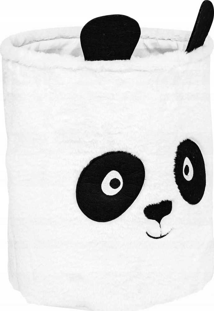 Atmosphera Pudełko na zabawki 40 cm balta Panda organizer do pokoju dziecięcego