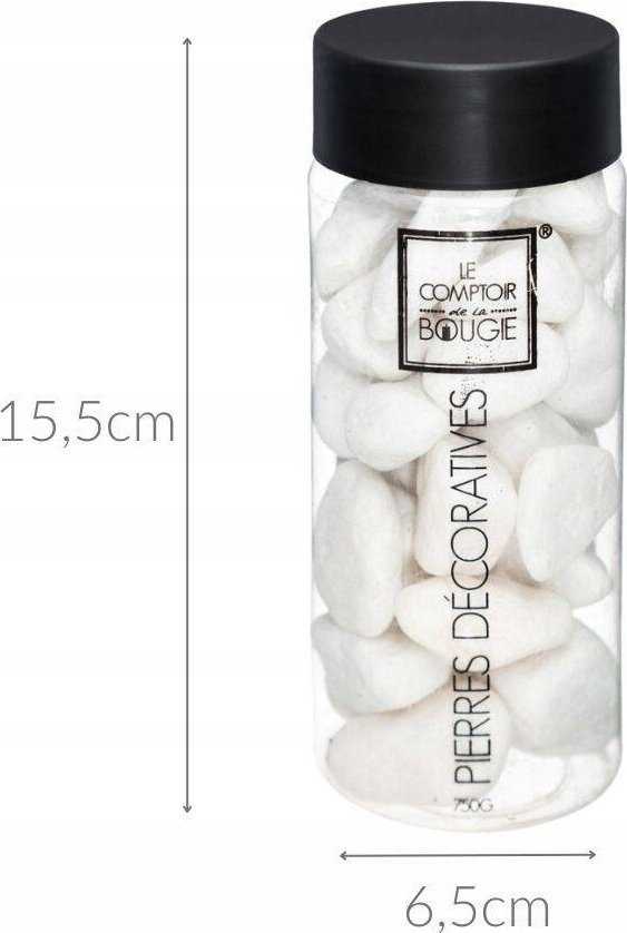 Atmosphera PIERRE DÉCO dekoratyviniai akmenys, 750 g, balti