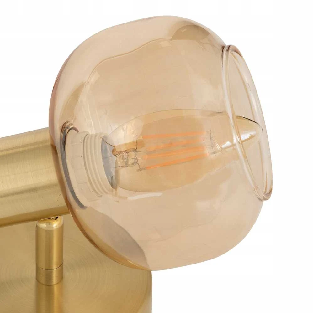 Atmosphera Lamp PILLA sieninis šviestuvas, auksas ir stiklas, Ø 10 cm