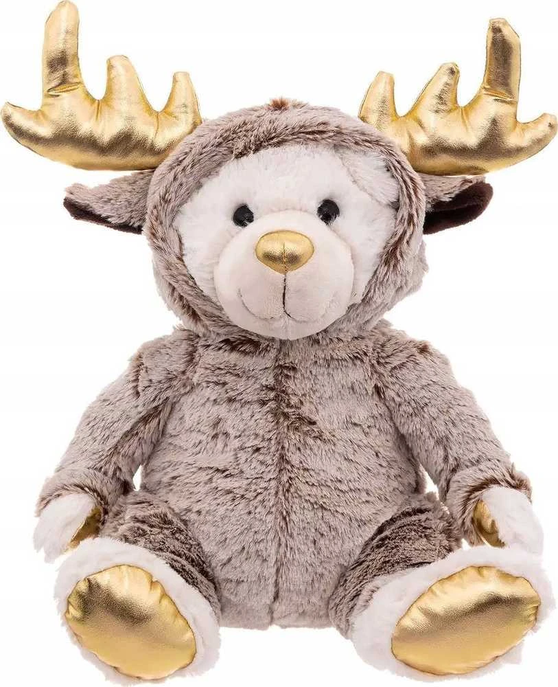 Atmosphera Bear Kalėdinis kimštas žaislas, meškiukas persirengęs elniu, 28 cm
