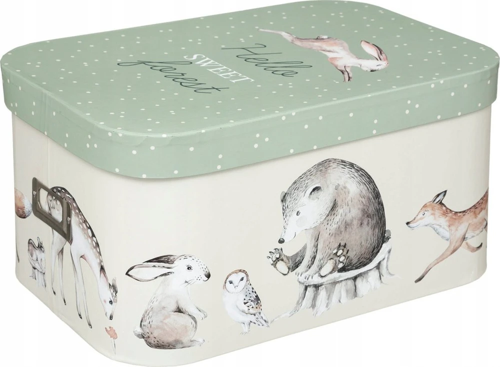 Atmosphera PIECES Dekoratyvinės dėžutės su dangteliu Forest Friends, 3 vnt