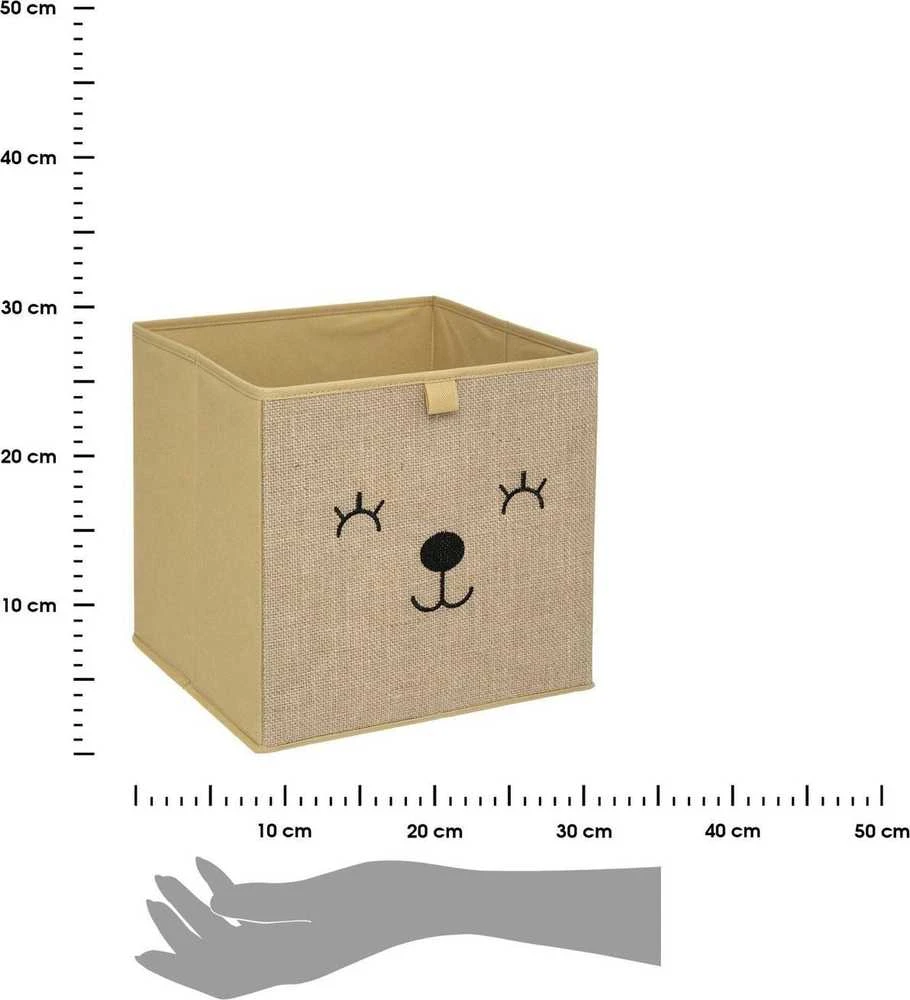 Atmosphera Džiuto žaislų dėžutė HAPPY PUPPY, 29 x 29 cm