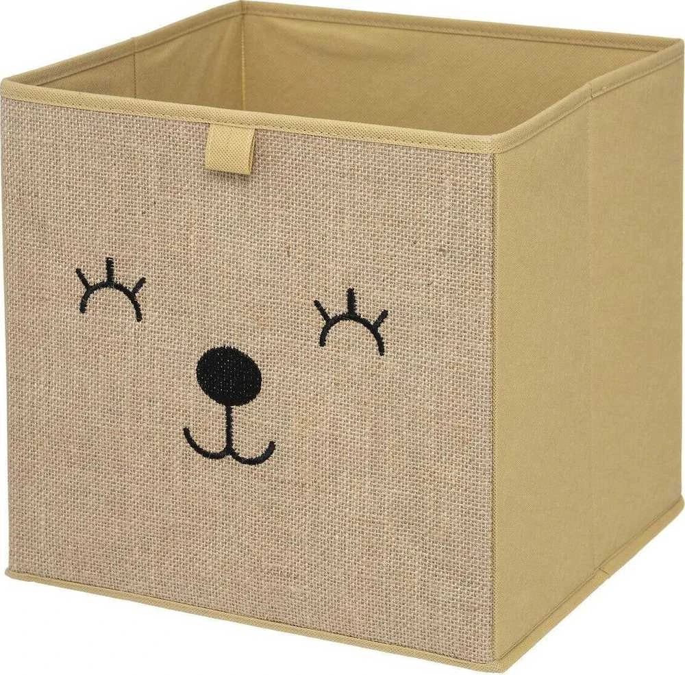 Atmosphera Džiuto žaislų dėžutė HAPPY PUPPY, 29 x 29 cm