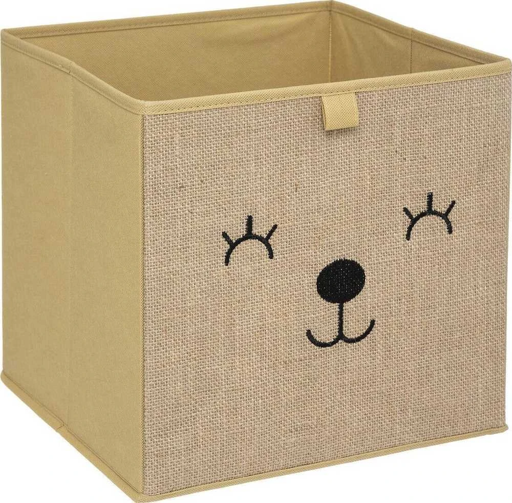 Atmosphera Džiuto žaislų dėžutė HAPPY PUPPY, 29 x 29 cm