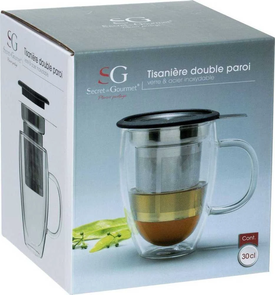 Atmosphera Puodelis su arbatos virimo aparatu, stiklinis, 300 ml