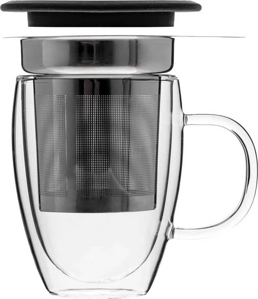 Atmosphera Puodelis su arbatos virimo aparatu, stiklinis, 300 ml