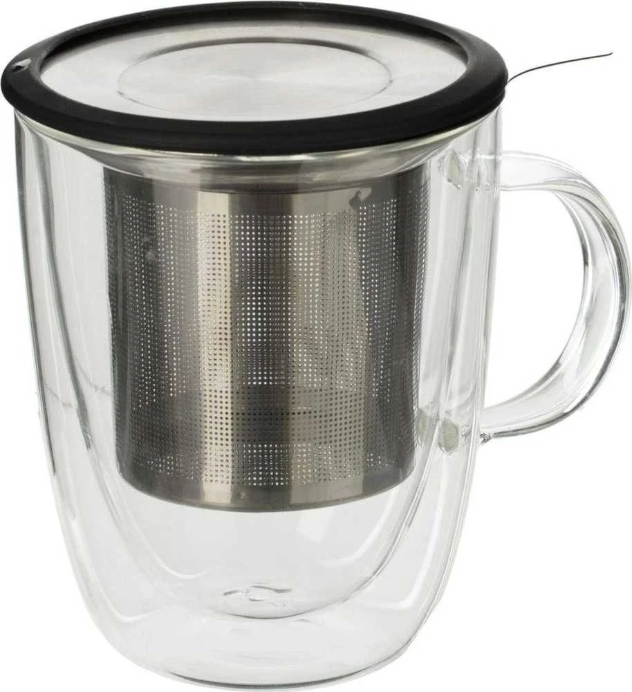 Atmosphera Puodelis su arbatos virimo aparatu, stiklinis, 300 ml