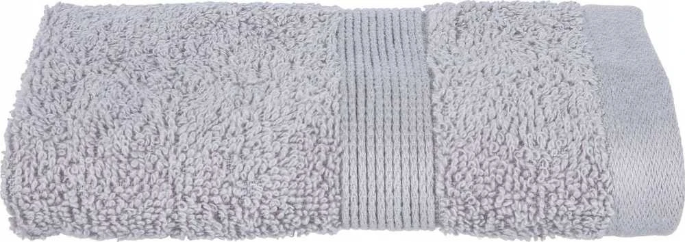 Atmosphera Cotton Mažas rankšluostis su dekoratyvine bordyura, švelnus medvilninis madingo taupe atspalvio rankšluostis