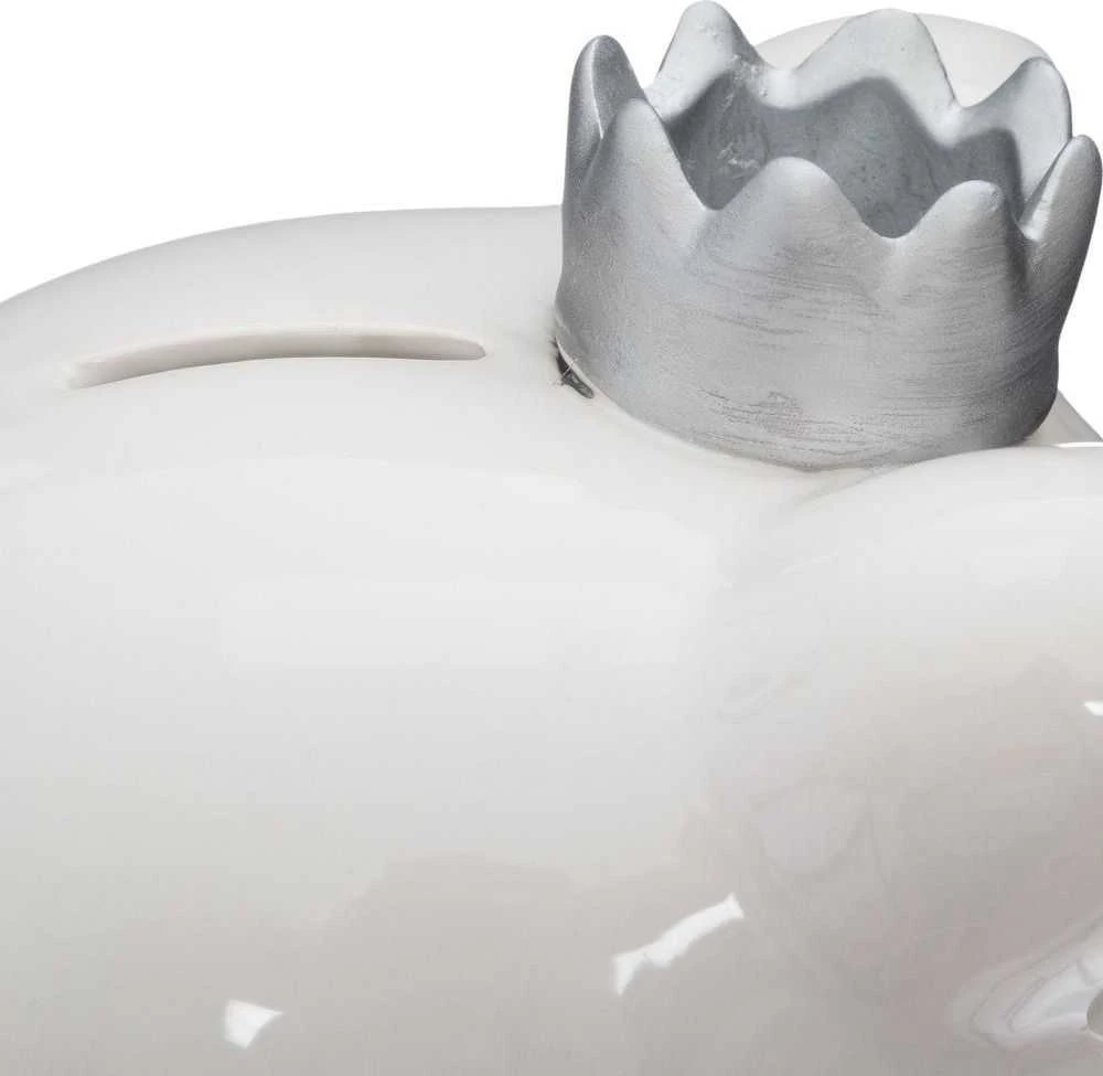 Atmosphera Piggy Bank su kukurūzais, balta spalva