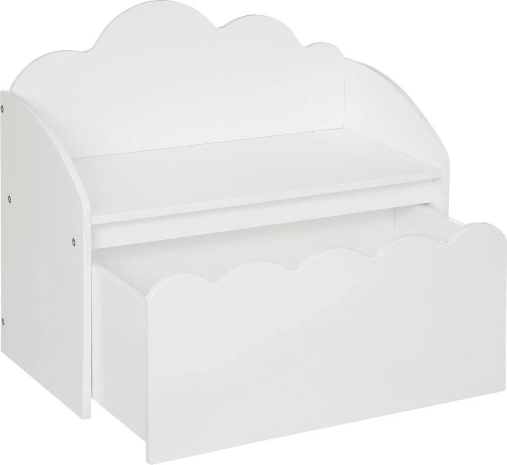 Atmosphera Bench Žaislų dėžė su 2in1 sėdyne, vaikišku suoliuku, 60 x 53,4 x 30 cm
