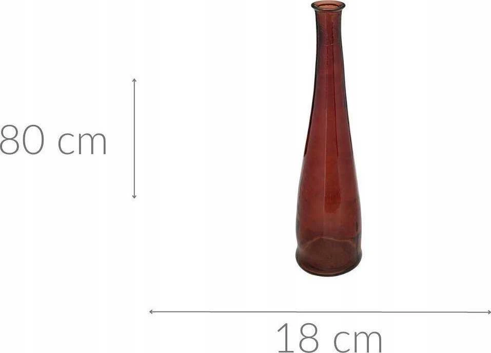 Atmosphera ULY perdirbto stiklo plona vaza, 80 cm