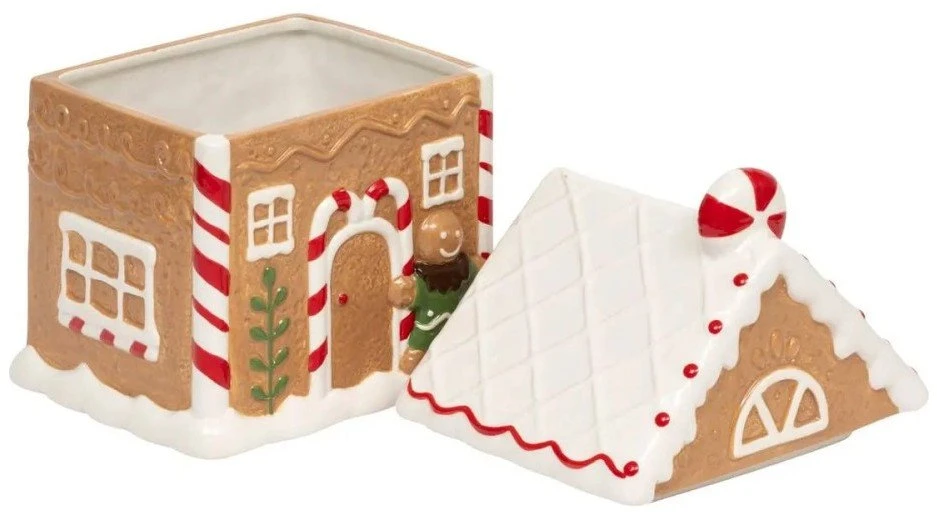 Atmosphera Gingerbread house-shaped cookie jar, 1.5 l