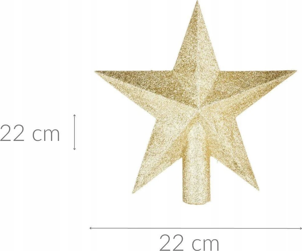 Atmosphera Star Kalėdų eglutės viršūnei, 22 cm