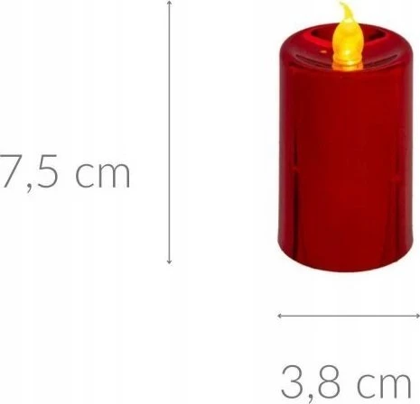Atmosphera LED blizgančios žvakės, 4 vnt.