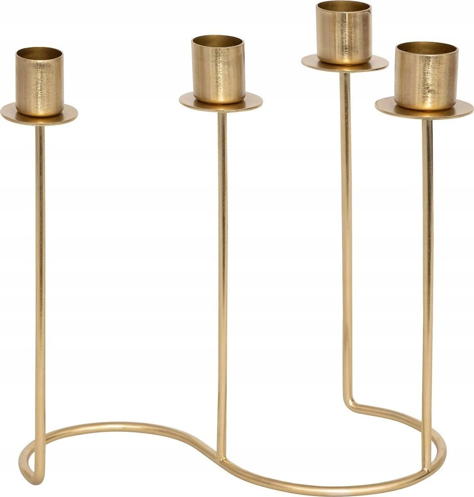 Žvakidė Atmosphera 204307, metalas, H20 cm, aukso