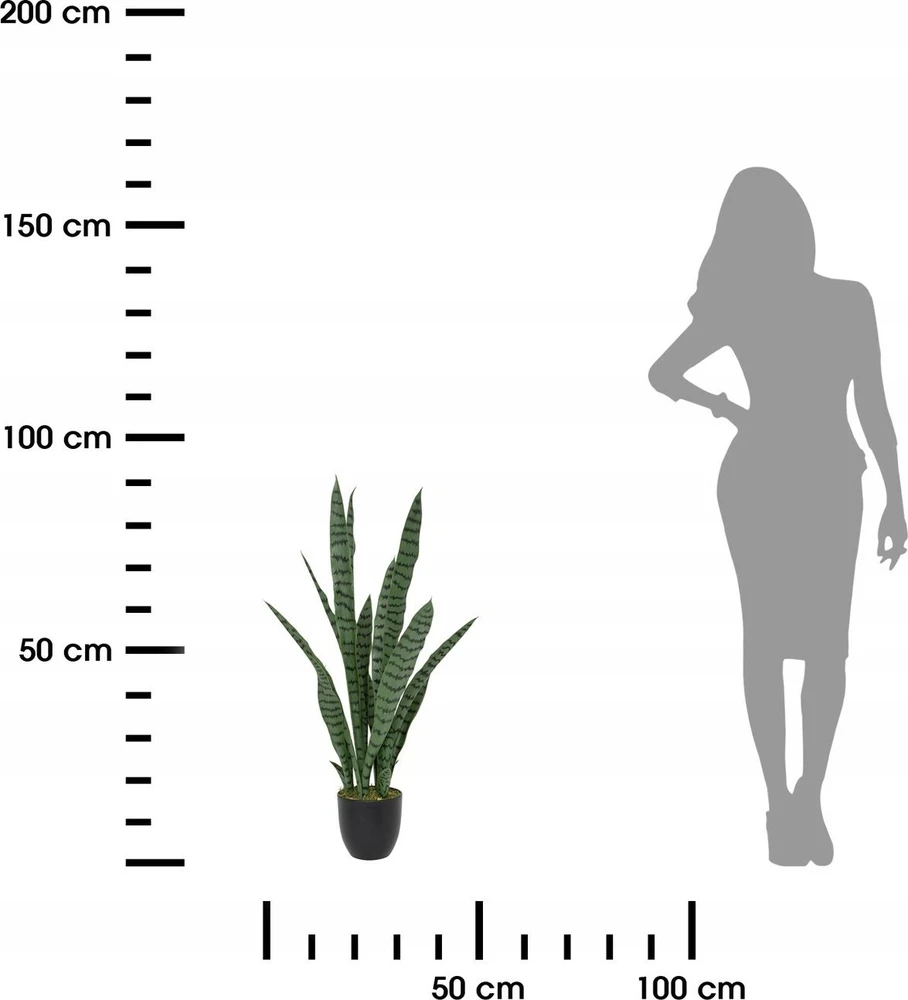 Atmosphera TOBY dirbtinis vazoninis sanseviera augalas, 90 cm