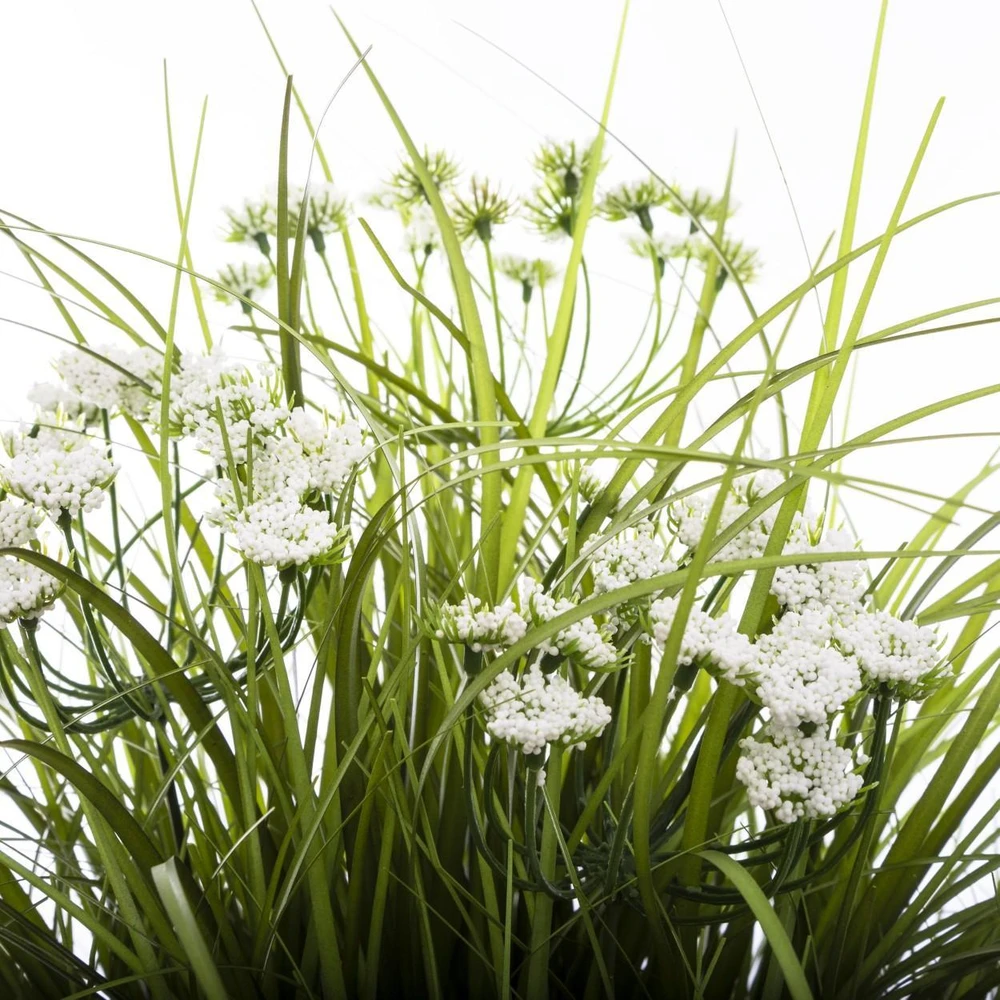 Atmosphera Dirbtinis augalas GRASS, baltame vazone, 40 cm