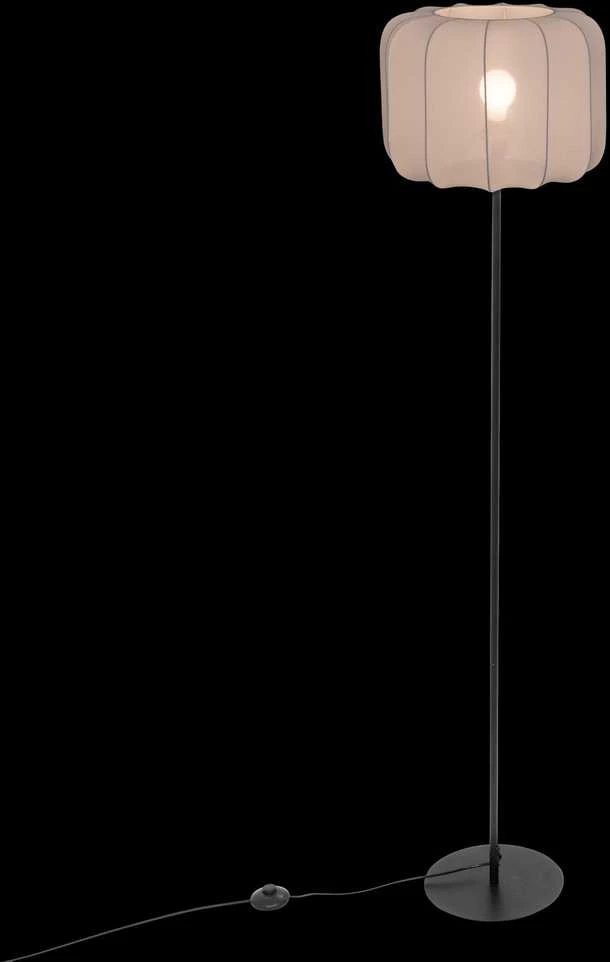 Atmosphera Lamp Pastatomas šviestuvas svetainei TOBIE su medvilniniu gaubtu, Ø 37 x 150 cm