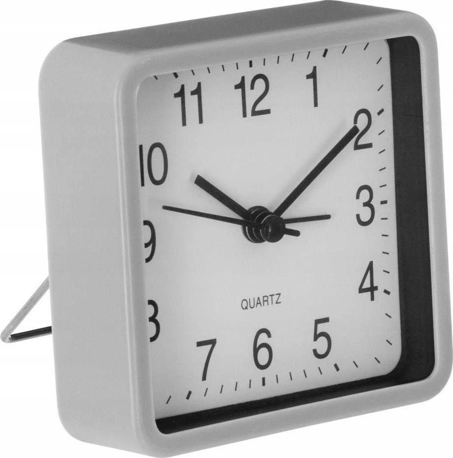 Atmosphera Quartz Tylus stalinis laikrodis miegamajam, kvarcinis žadintuvas, pilkas