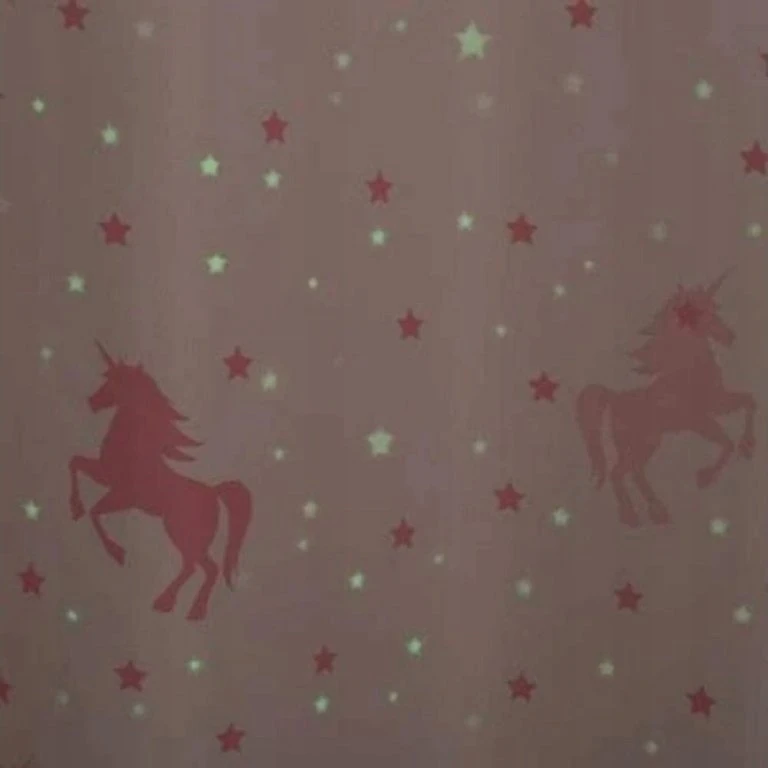 Atmosphera Vaikiška lango užuolaidėlė UNICORN, 140 x 250 cm, rožinė vienaragiuose