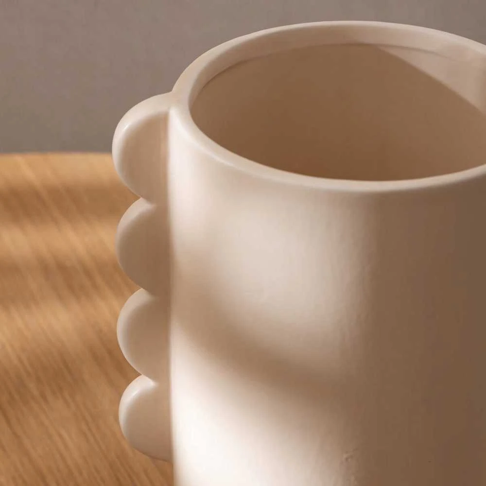 Atmosphera WAVY BLISS keraminė vaza, Ø 13 cm
