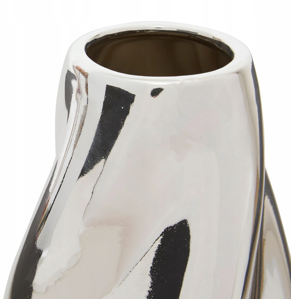 Vaza Atmosphera Twisted 210138, 28 cm, sidabro