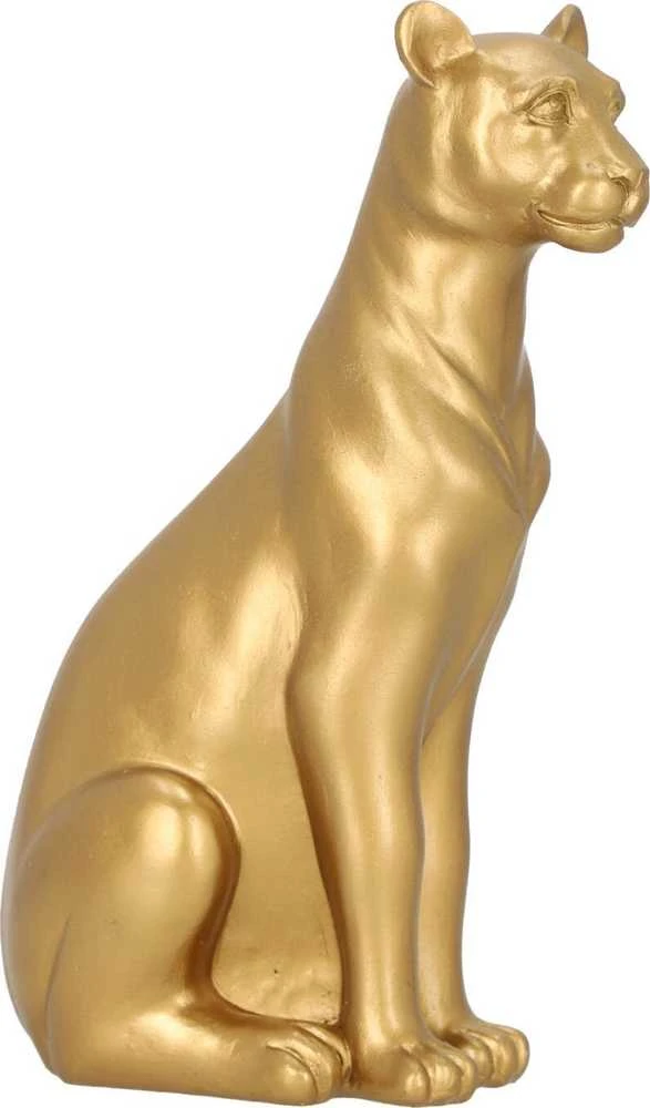 Atmosphera Złota figurka pantera, polyresin, aukštis 23 cm