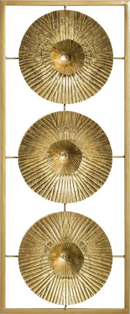 Atmosphera Parasol Sienų apdaila su skėčio dizainu rėmelyje, 25 x 61 cm, auksinė