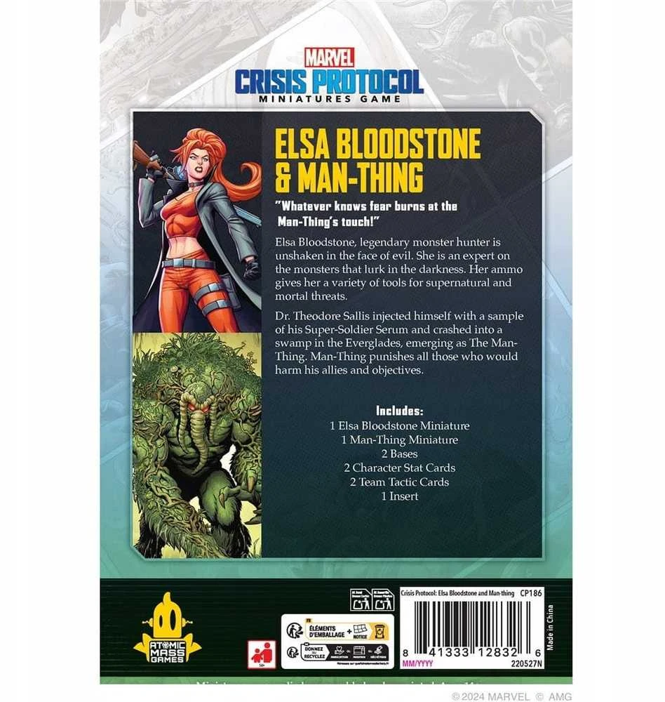 „Atomic Mass Games“ „Marvel: Crisis Protocol“ – „Elsa Bloodstone“ ir „Man-Thin“ veikėjų rinkinys